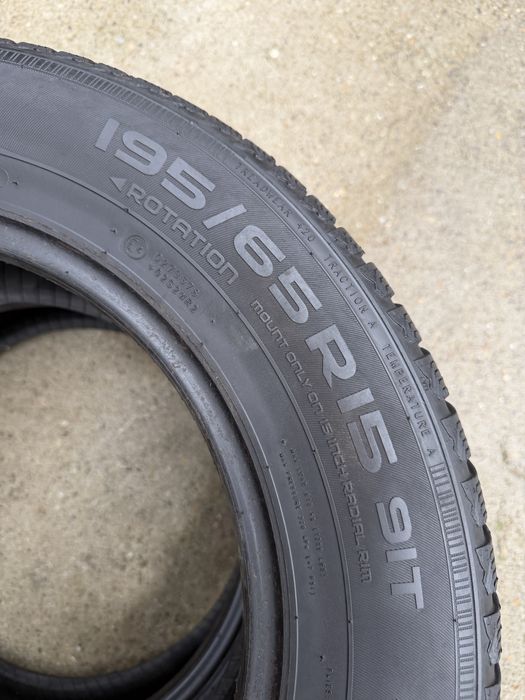 Cauciucuri iarna/Anvelope iarna R15, 195/65/15, NOKIAN,stare bună