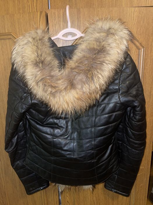 Яке от естествена кожа и косъм от лисица Mitron