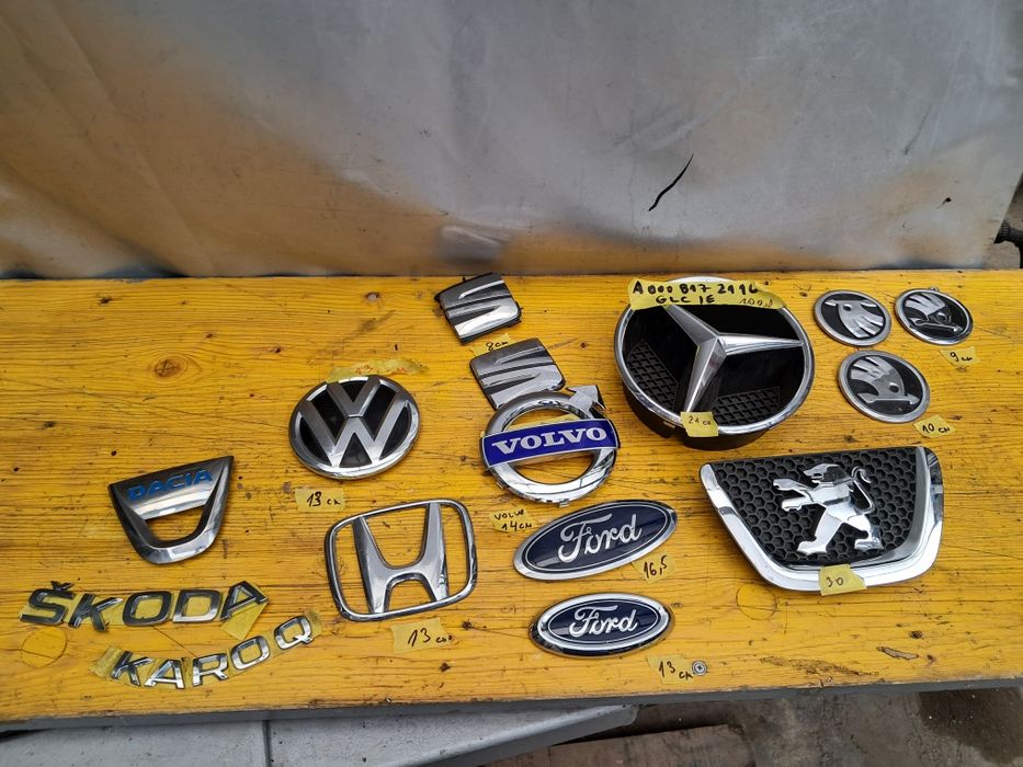 Емблема Vw Skoda Ford Seat  Mercedes Volvo  Peugeot Dacia