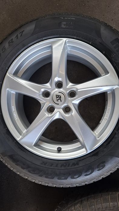 Jante aliaj Vw. Audi cu anvelope iarna Pirelli