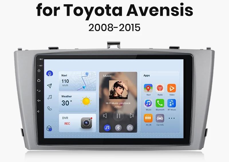 Toyota Avensis t27 мултимедия Android GPS Навигация