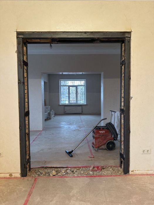 Резка бетона с пылесосом