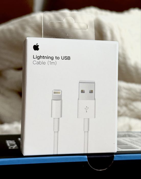 Cablu () Apple USB-A => Lightning •Sigilat• Original 1/2 Metri