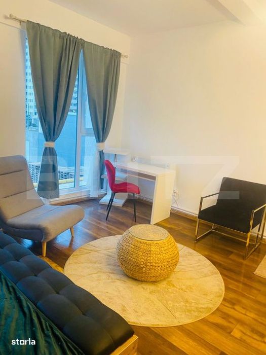 Garsoniera moderna, complet utilata si finisata cu gust - zona Steagu