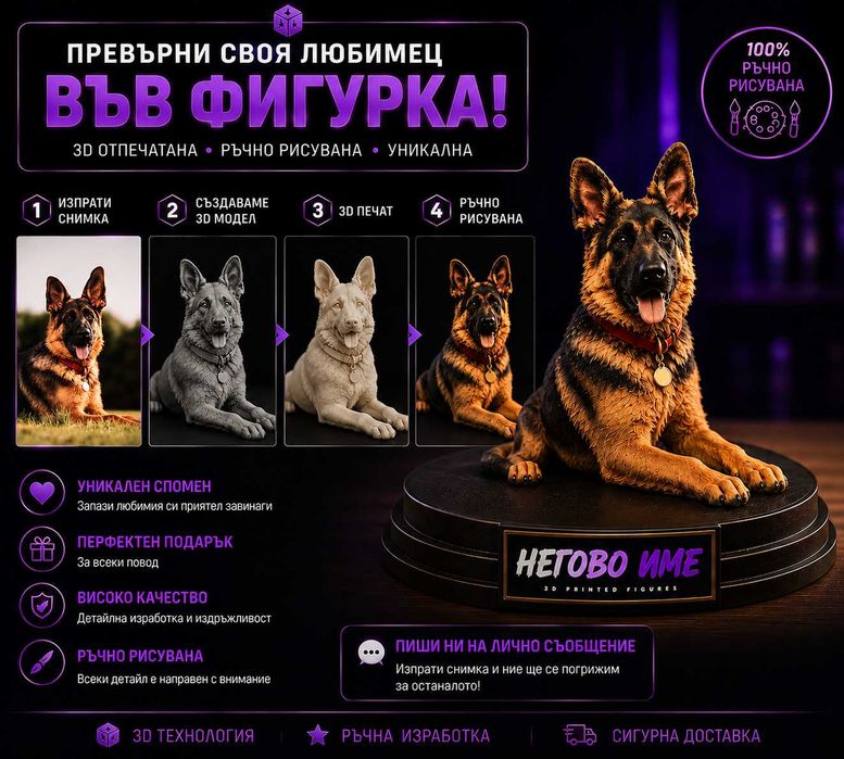 Персонализирана Фигурка на домашен любимец
