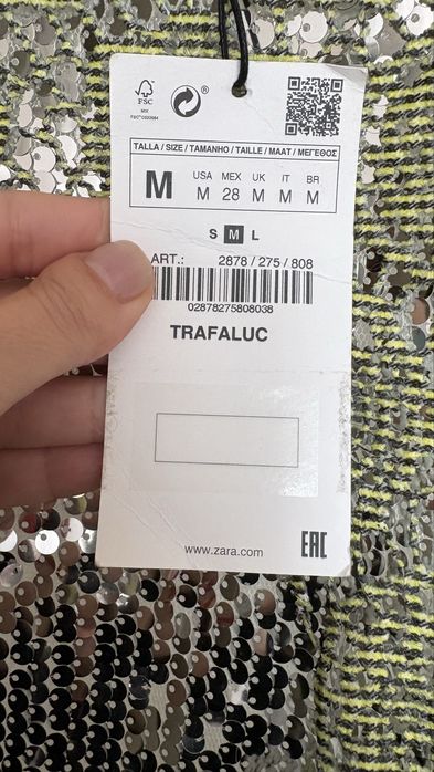 Рокля Zara нова с етикет р-р М