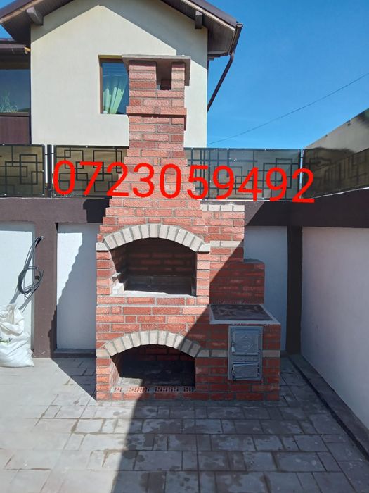 Grătare rustic din cărămidă