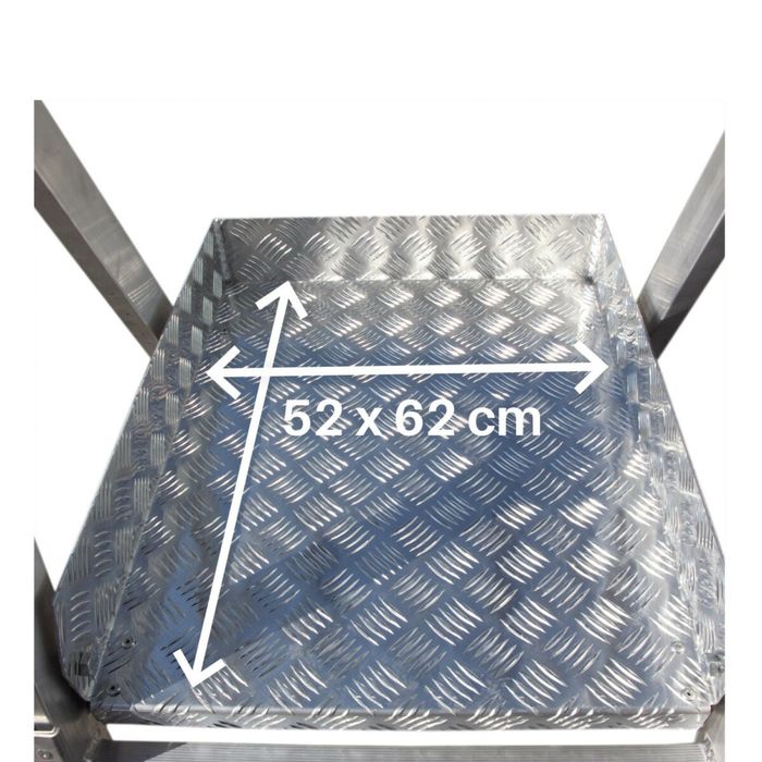 Разтегателна стълба с платформа  Faraone PLS3, Алуминий