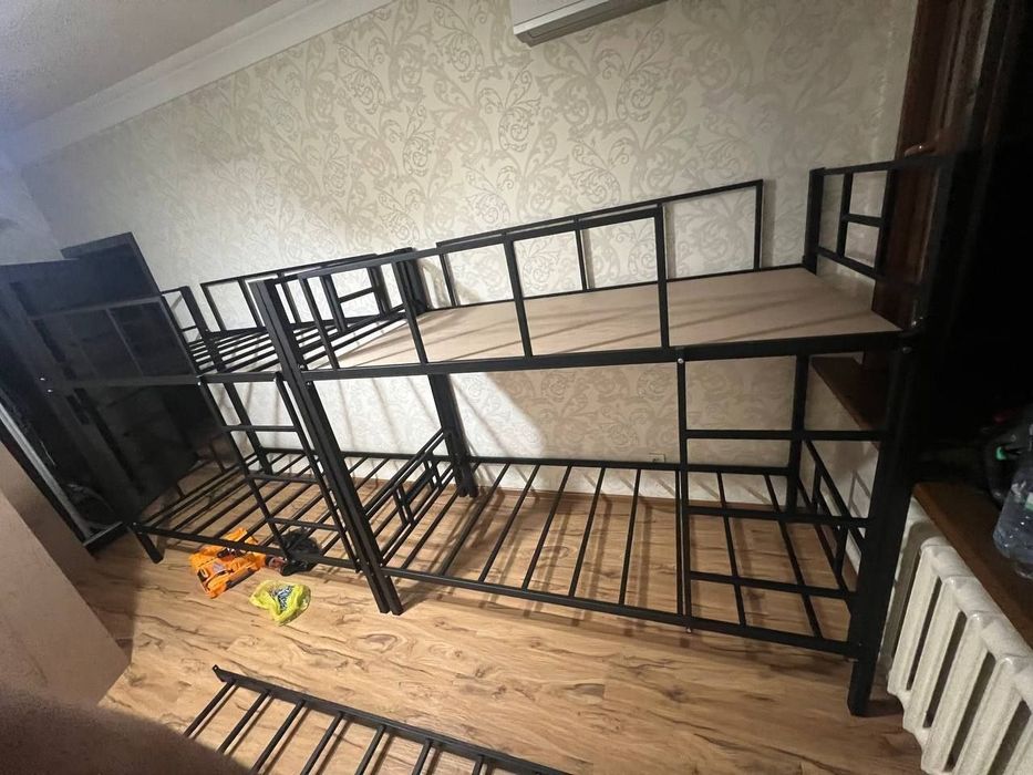 Двухъярусная кровать Loft krovat темир крават metal kalavat Лофт