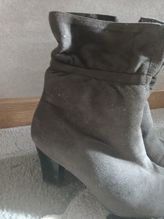 Сапоги зимние замша