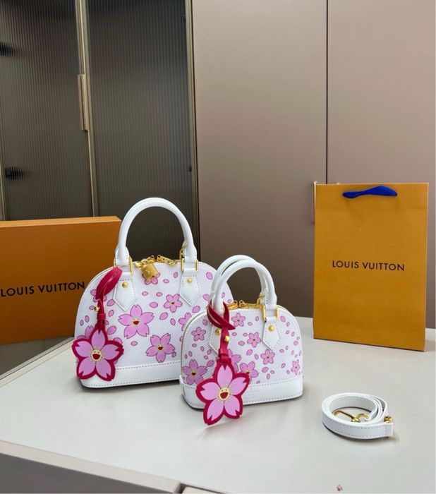 Geanta Louis Vuitton Alma x Murakami piele