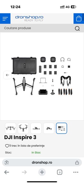 Drona dji inspire 3 nou