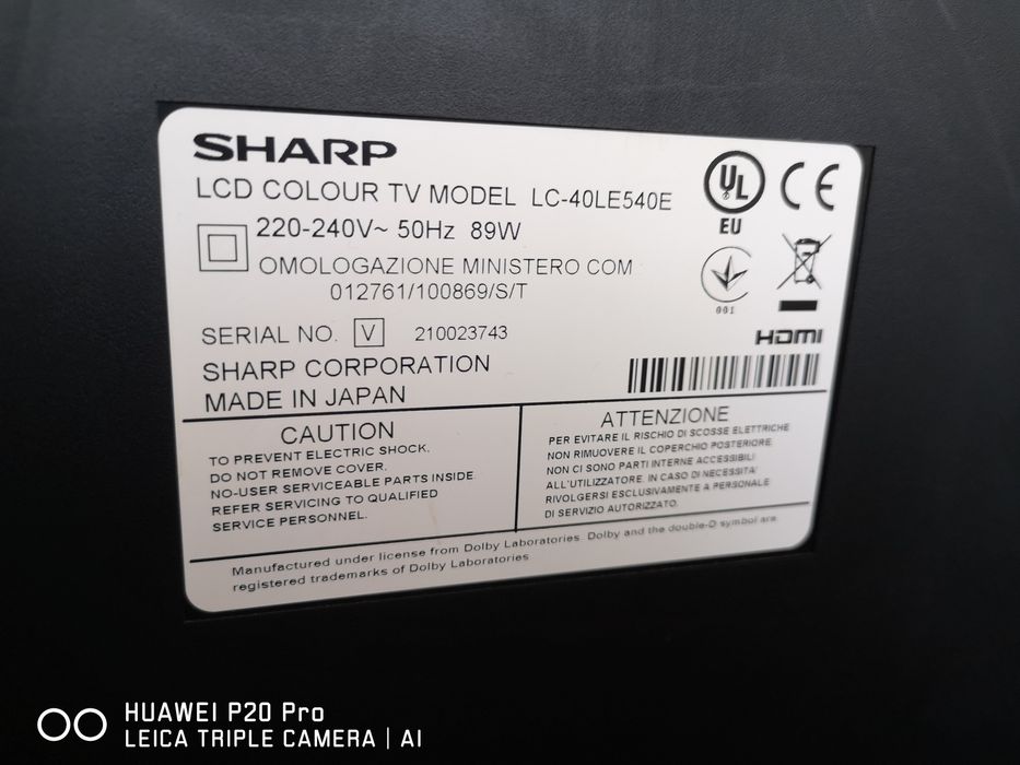 Telecomanda originala ptr TV Sharp,  puțin utilizata.