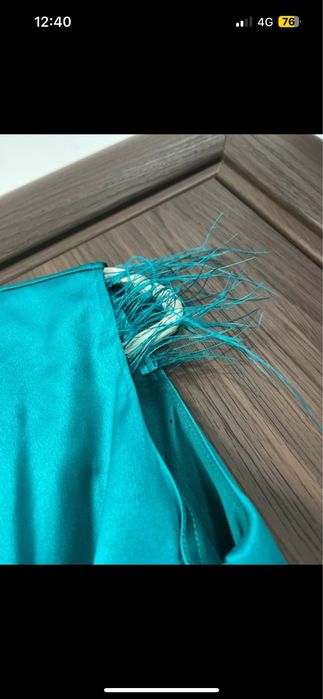 Rochie eleganta culoarea turcoaz