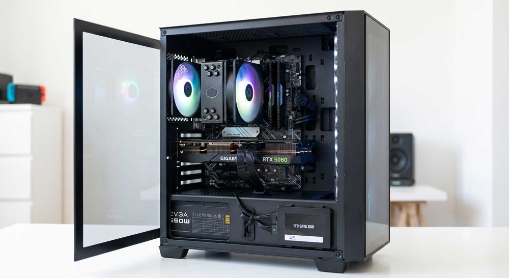 H610 (Core i5-12400F, 16GB RAM, SSD 1TB, RTX 5060) Мощный игровой ПК