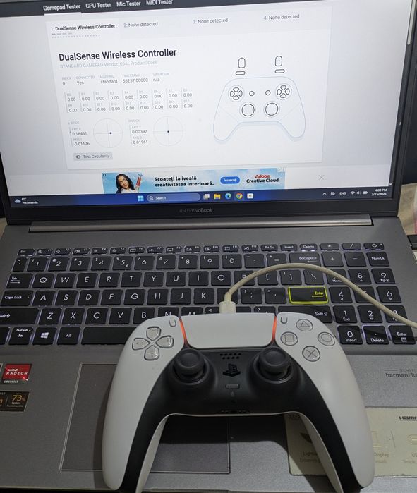 Joystick PlayStation 5 White