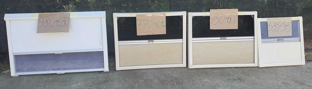 Casete cu rulouri antiinsecte/antisolare  pentru ferestre rulote