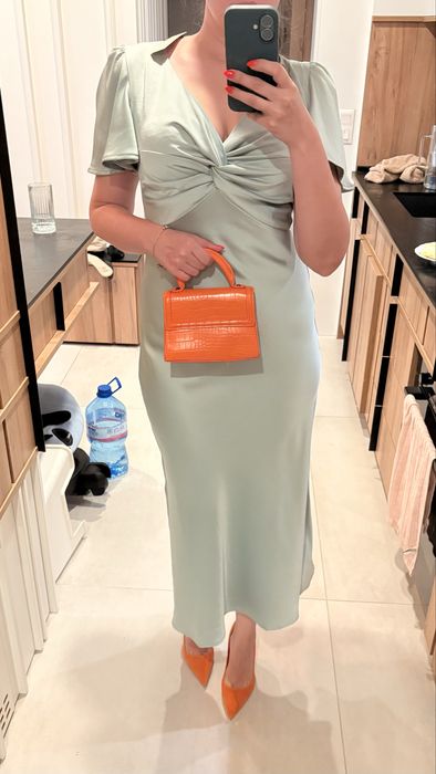 Рокля Oasis M/10, шаферска, вечерна рокля Sage