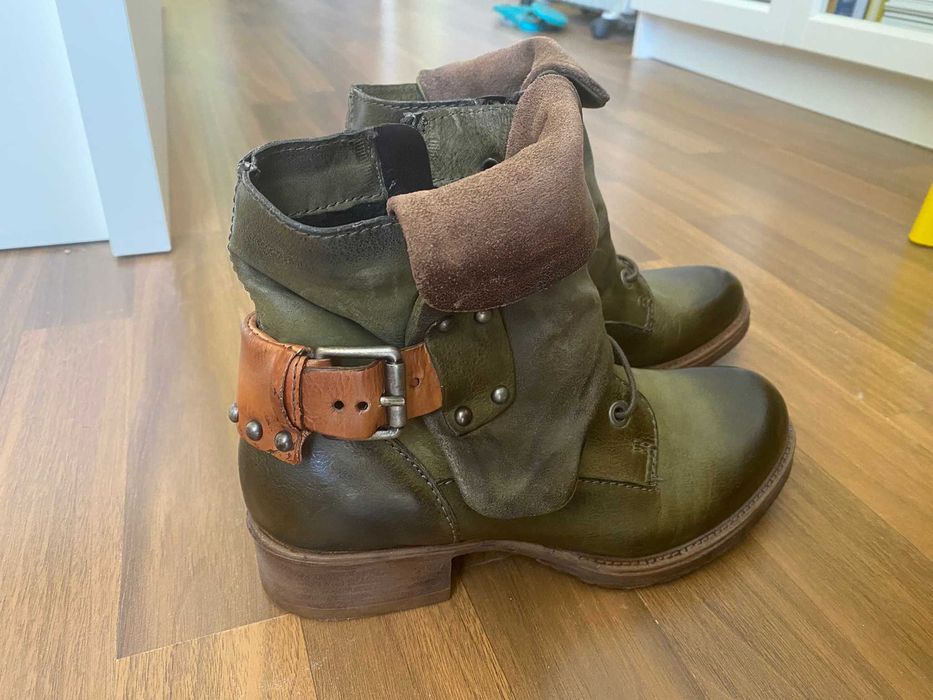 Боти естествена кожа Orange Label