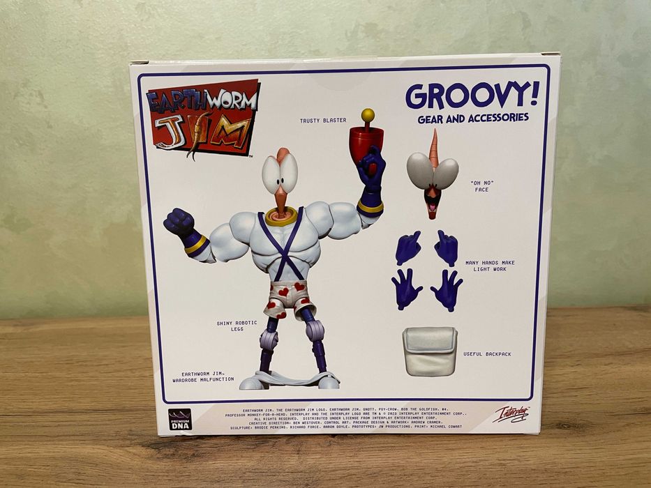 Фигурка Джим Червяк Earthworm Jim (GROOVY!)