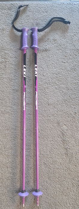 Clăpari copii Roces reglabili 30-35 și bețe Leki 90 cm