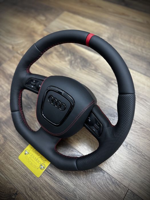 Volan piele nappa naturala Audi S-Line A3,A4,A5,A6,A8,Q5,Q7 (2004-2012