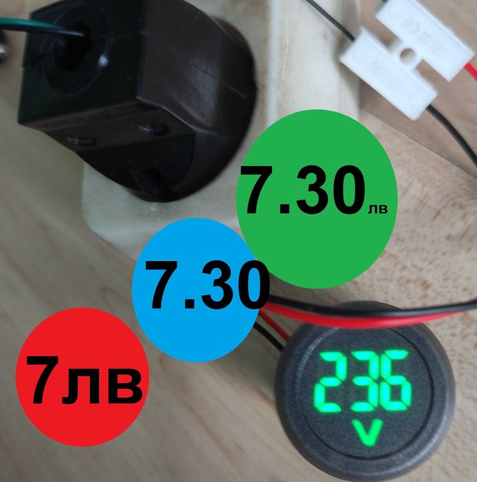 дисплеи - волтметри за прав ток до 100в.