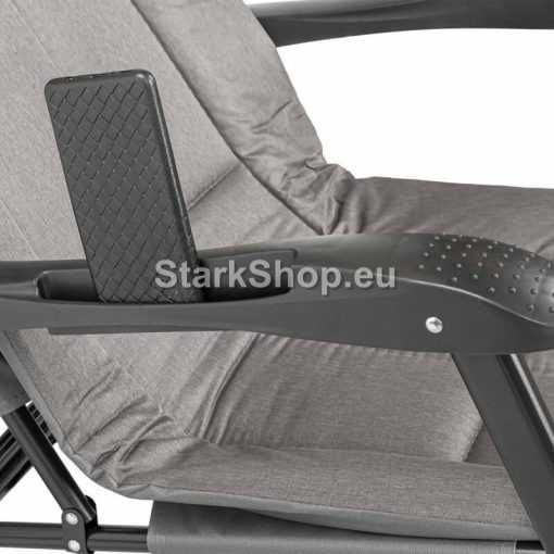 Сгъваем Шезлонг – Походно Легло Сив Цвят метална конструкция