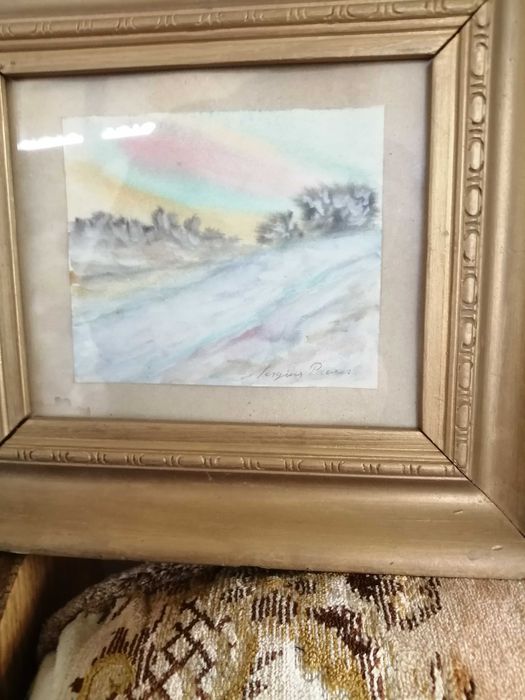 Pictură Acuarelă Sergius Pauser (1896-1970) - Original, Autentic