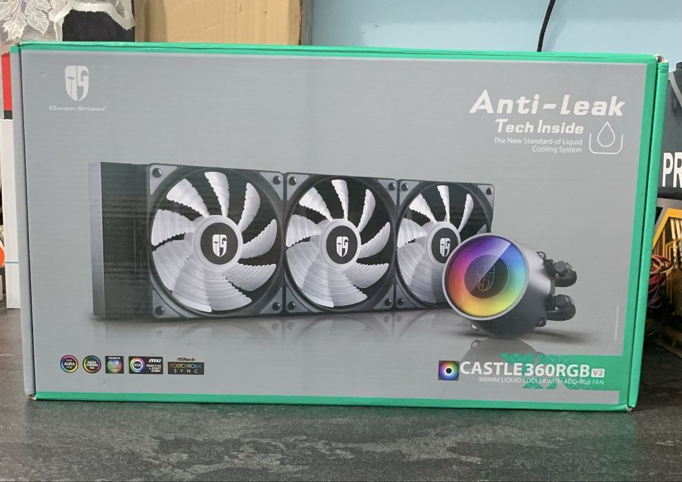 СЖО Жидкостное охлаждение процессора DeepCool Castle 360RGB под intel