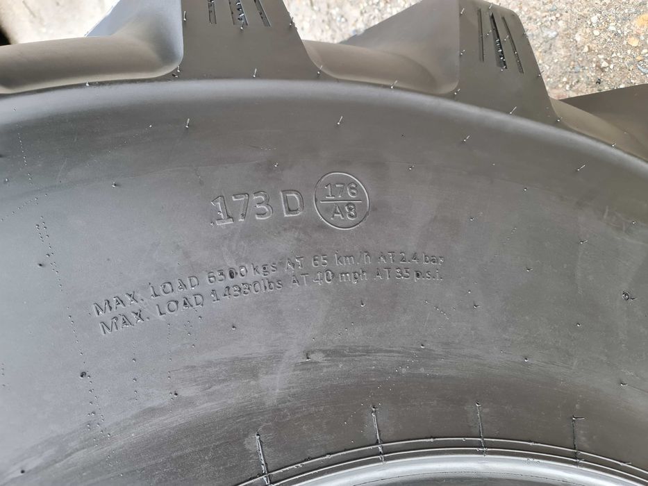 Cauciucuri noi 650/85R38 marca GRI anvelope tractor JOHN DEERE, FENDT