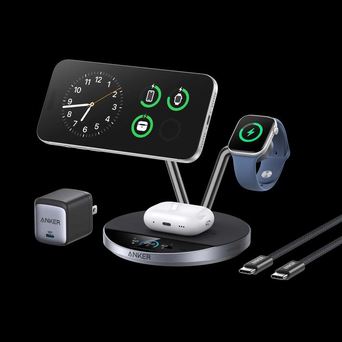 3-в-1 Anker Prime Wireless Charging Station (25W, TEC Cooling)