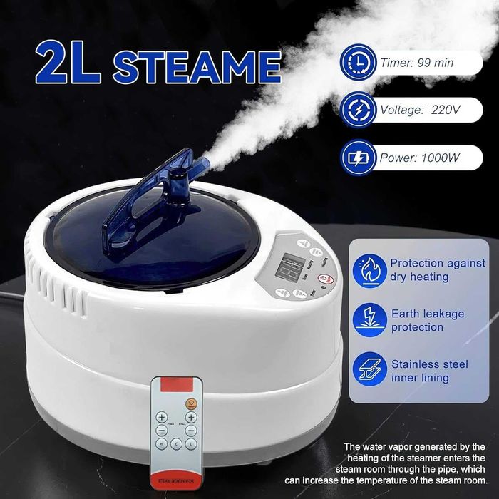 Сауна Преносима парна Сгъваема кабина 1000 W дистанционно палатка