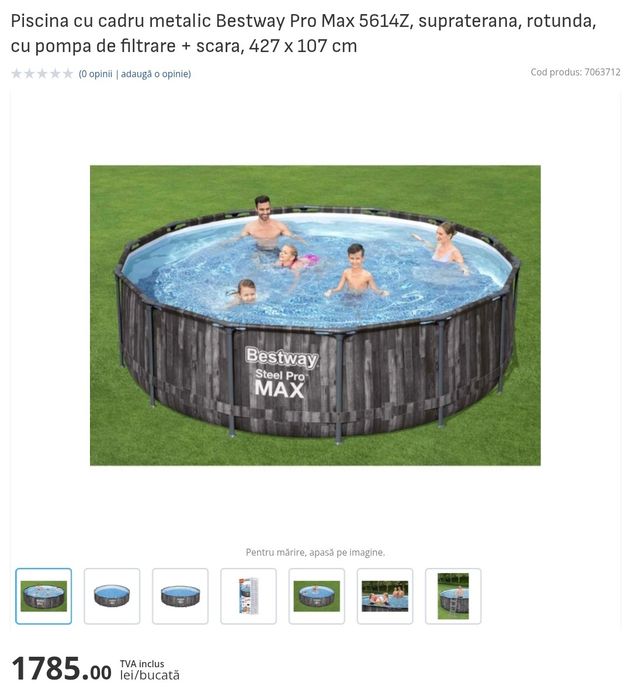 Vand piscina Bestway Pro Max, 427x107 cm