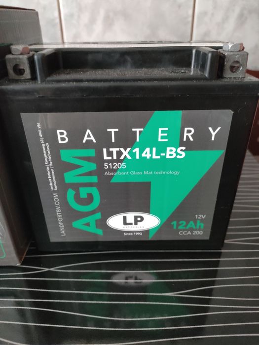 Baterie Nouă Moto Landport 12V 12 Ah 200 Curent Pornire