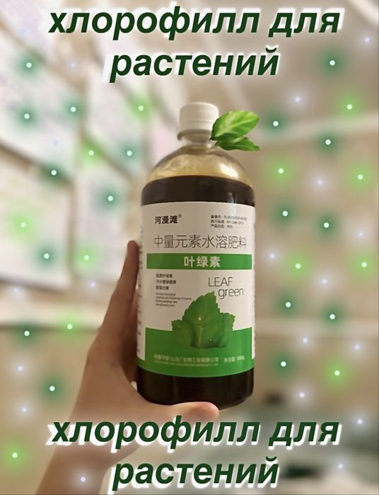 Хлорофилл для растений. Водорастворимое удобрение с мезоэлементами.