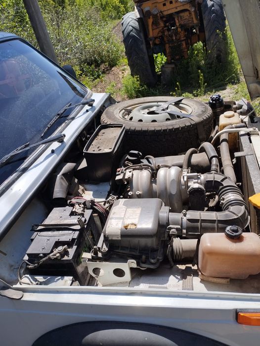 Нива с прицепом 21213