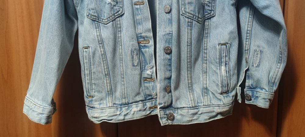 Vand geaca denim / blugi copii ZARA -  134 cm