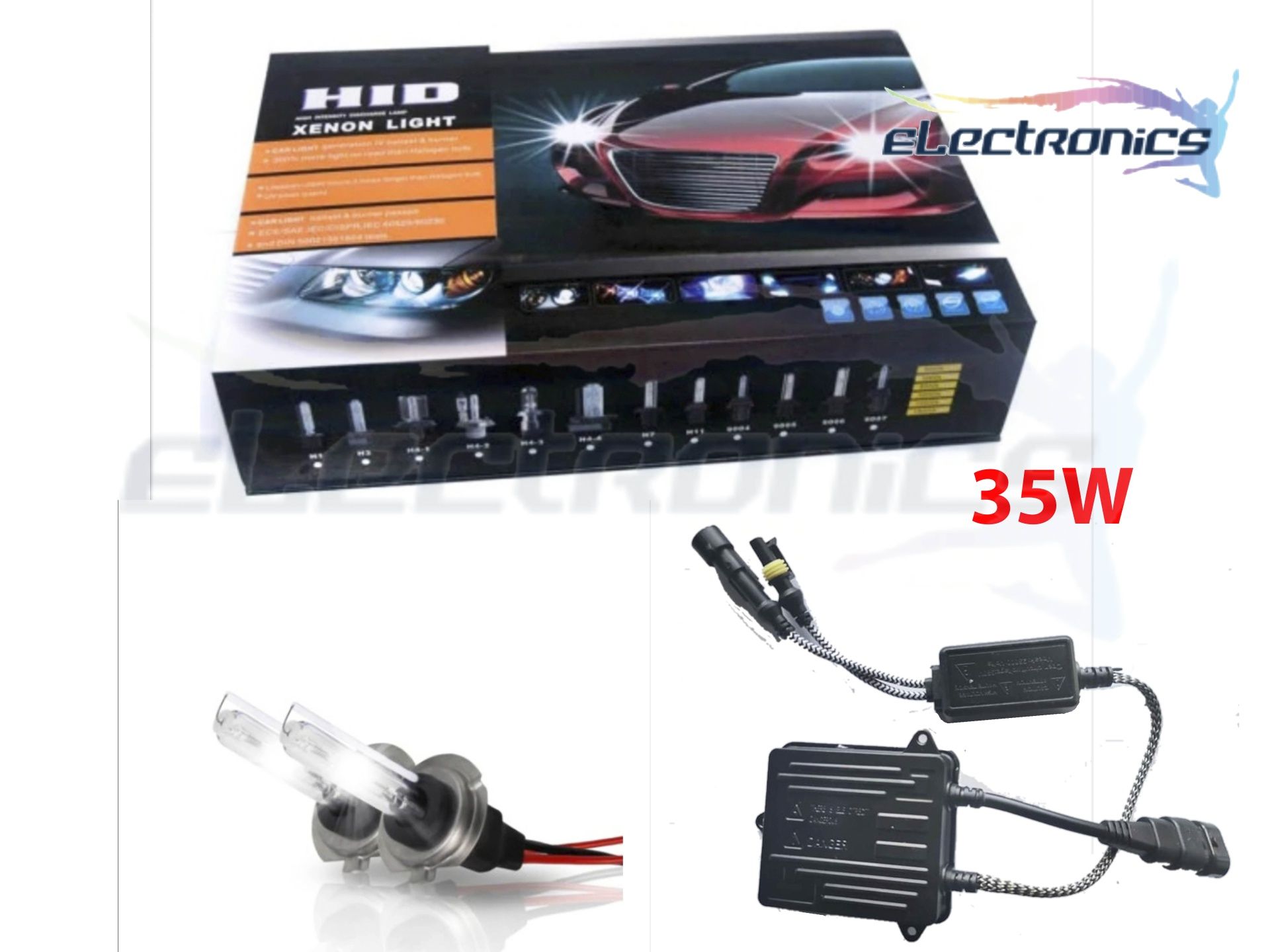 H7 Canbus xenon Ксенон система H7 за кола AC 12V, 35W , slim баласти гр ...