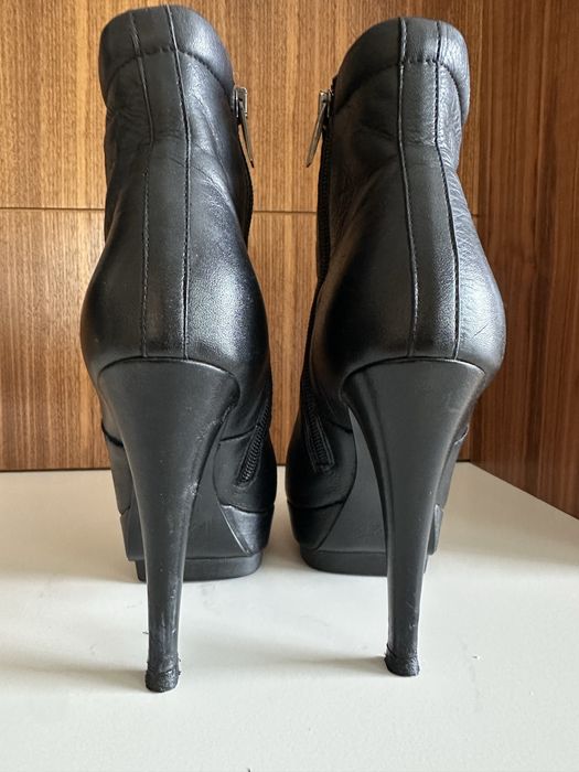 Botine din piele naturala negre Fabio Lenzi 36 dar se potrivesc la 37