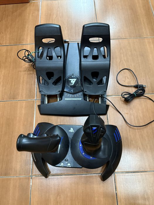 Kit simulator avion cu joystick pedale pc, ps, xbox