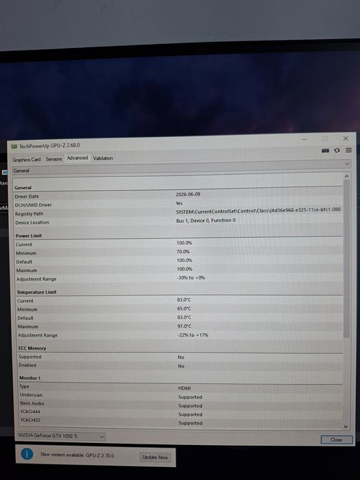 Gainward GeForce GTX 1050 Ti, 4GB GDDR5, 128-bit