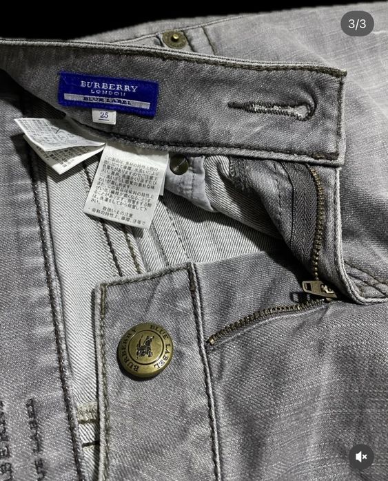 Burberry, джинсы серые