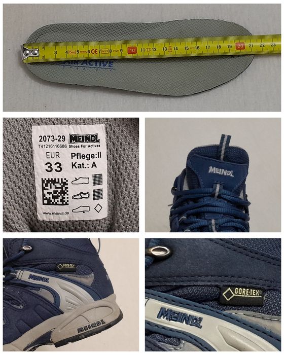 Ghete, bocanci trekking Meindl EDMONTON Gore Tex Dunkelbraun, nr 33 EU