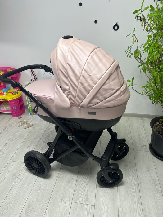 Vând cărucior copii krausman 3in1, roz pal