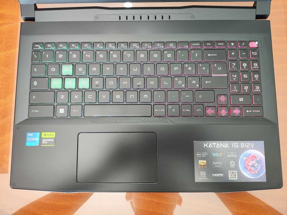 MSI Katana 15/ RTX 4070 (105W)/ 16GB DDR5/ Core i7 12650H/ 1TB/ 54