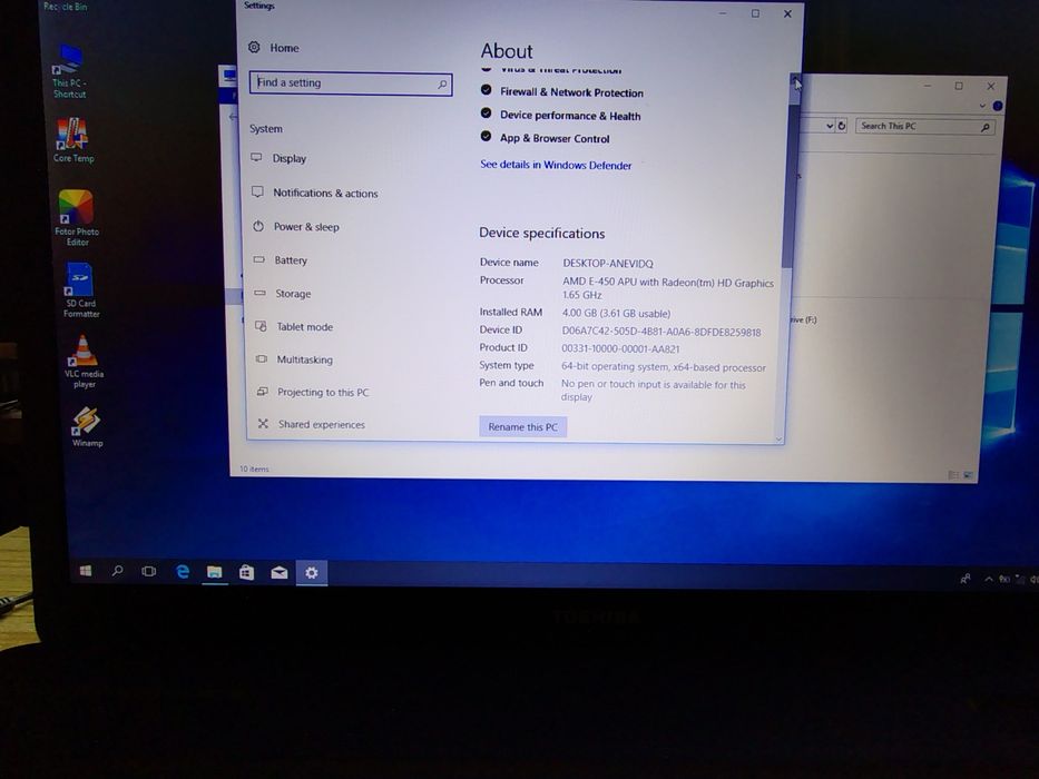 Toshiba Satellite C670D