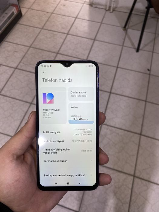 Redmi not 8 pro 4/64 tali