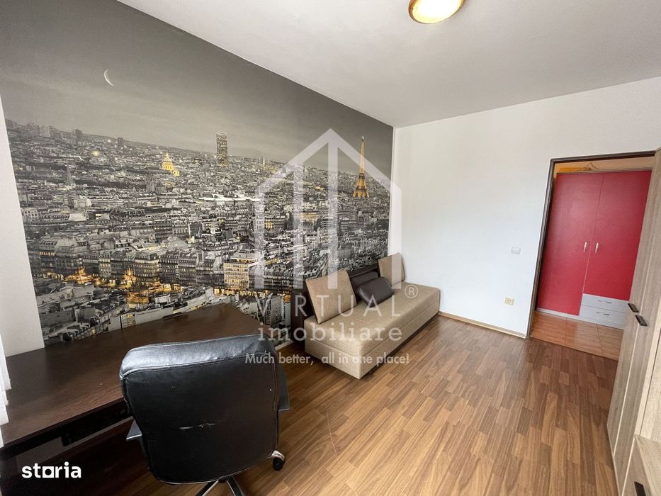Apartament de inchiriat 3 camere, 2 bai, bucatarie inchisa- Turnisor