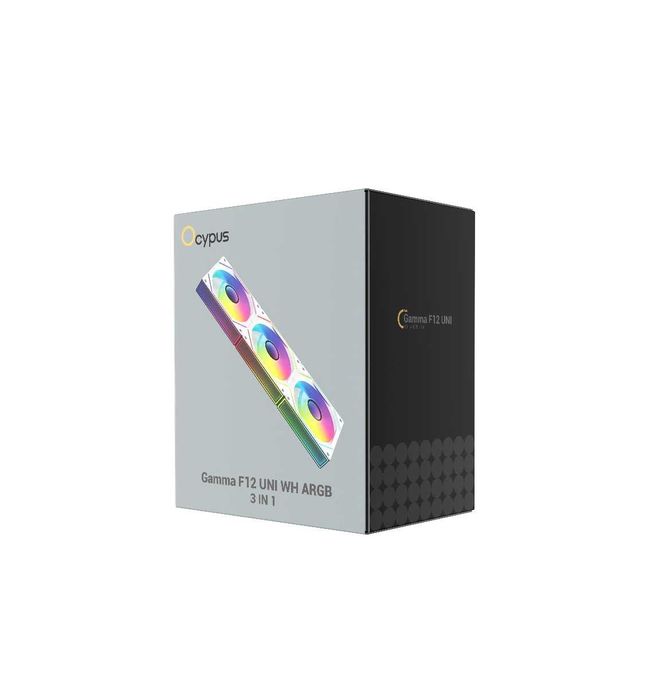 \ Комплект вентиляторов Ocypus Gamma F12 UNI WH ARGB 3 IN 1